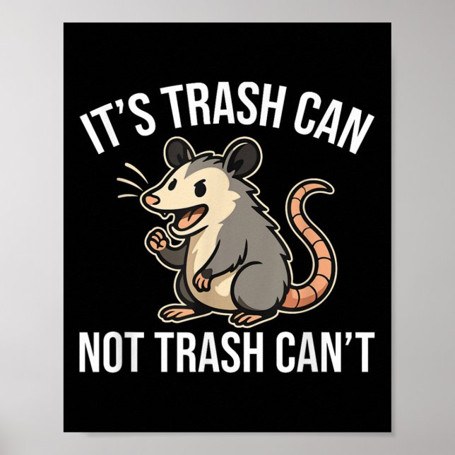 Poster It's Trash Can Not Trash Can't Ossum Fun  (Frente)