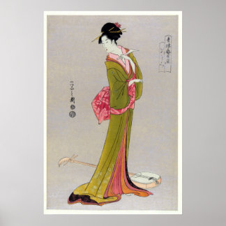 Poster Itsutomi (1793) by Eishi Hosoda 1756-1829