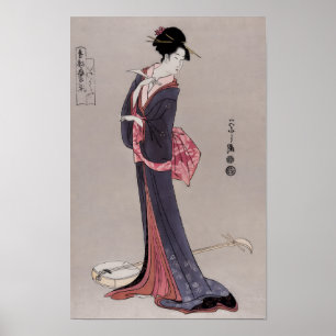 Poster Itsutomi por Eishi Hosoda (1756-1829),