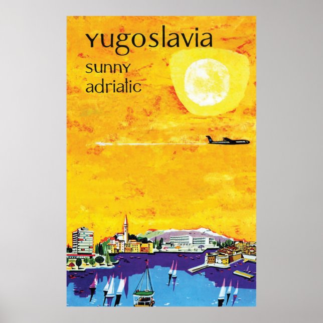 Poster Iugoslávia, Adriático Ensolarado (Frente)