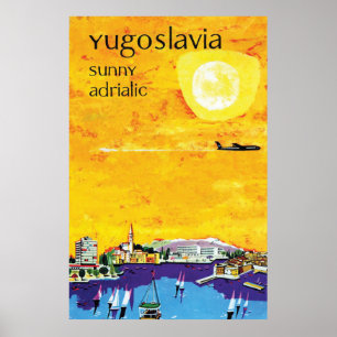 Poster Iugoslávia, Sunny Adriatic
