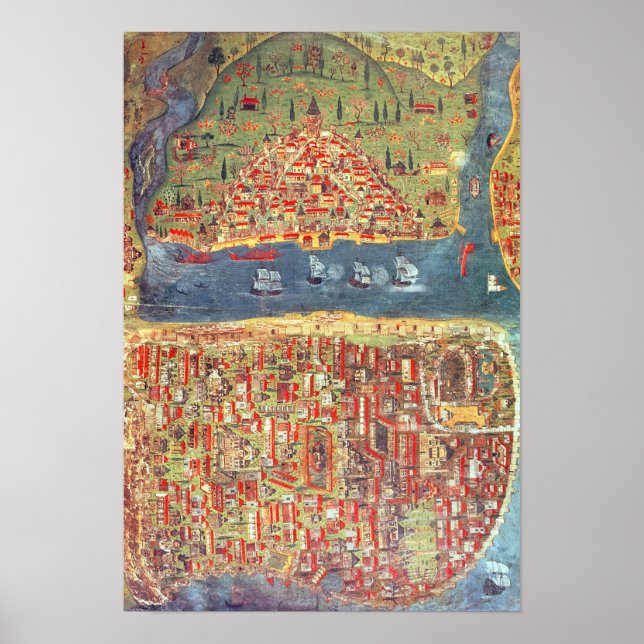 Pôster IUK T.5964 Vista de Istambul (Frente)