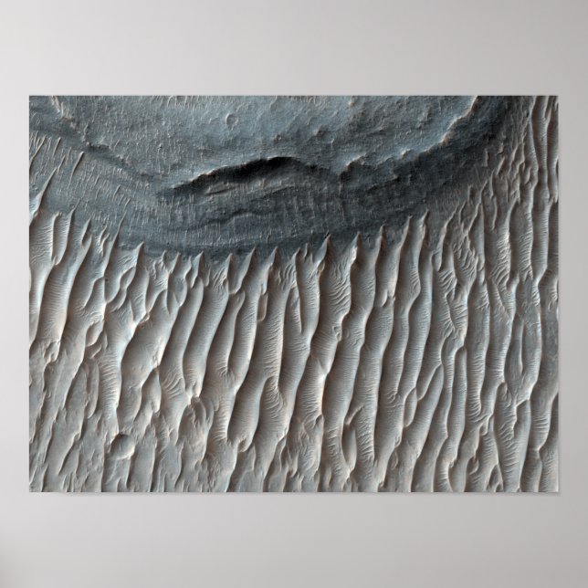 Poster Ius Chasma, um grande desfiladeiro em Marte (Frente)