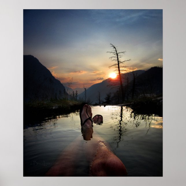 Poster Iva Bell Hot Primaveras Sunset Ansel Adams Wildern (Frente)