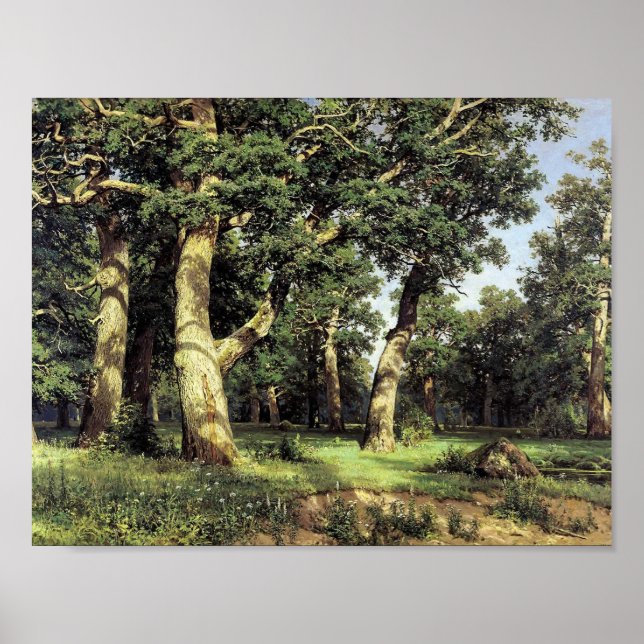 Pôster Ivan Shishkin- Oak Grove (Frente)