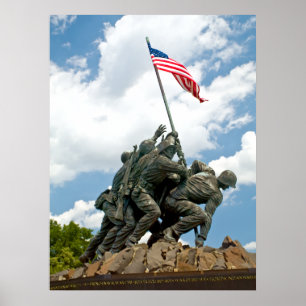 Pôster Iwo Jima - opinião de lado oeste
