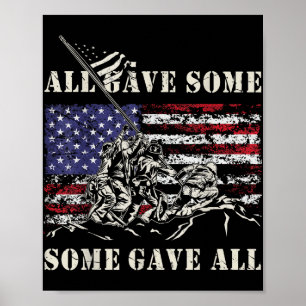 Poster Iwo Jima Wwii Veteran 4 de julho Exército American