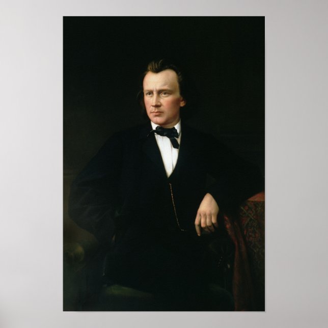 Pôster J. Brahms, c.1860 (Frente)