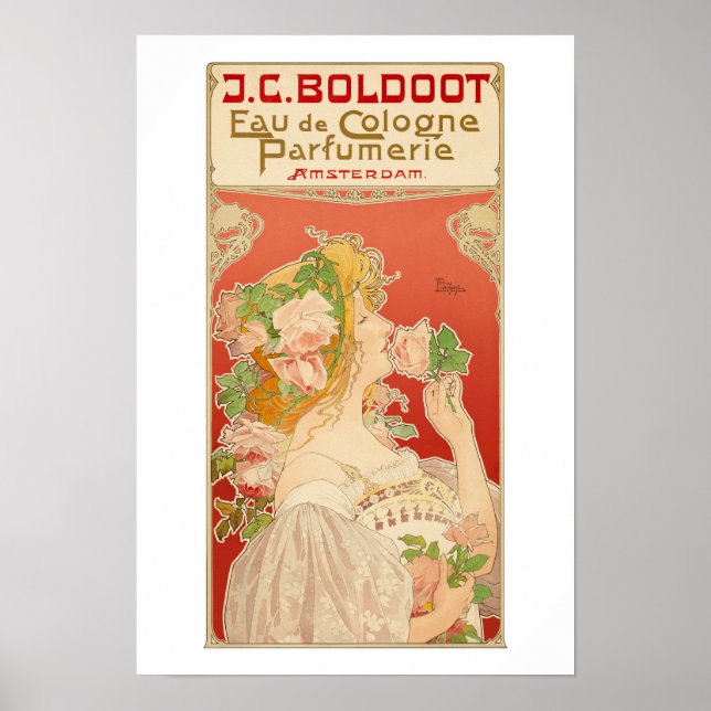 Poster J.C. Boldoot Eau de Colônia (Frente)