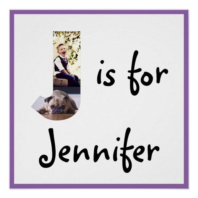 Pôster J é para o nome (Frente)