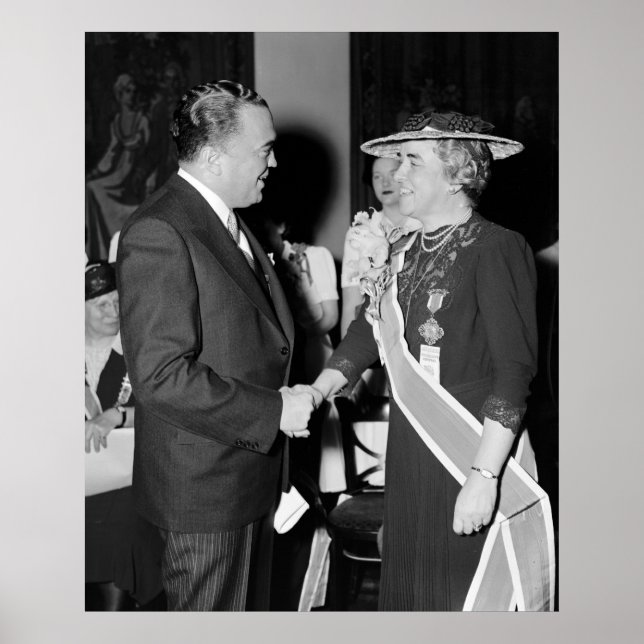 Poster J. Edgar Hoover, 1940 (Frente)