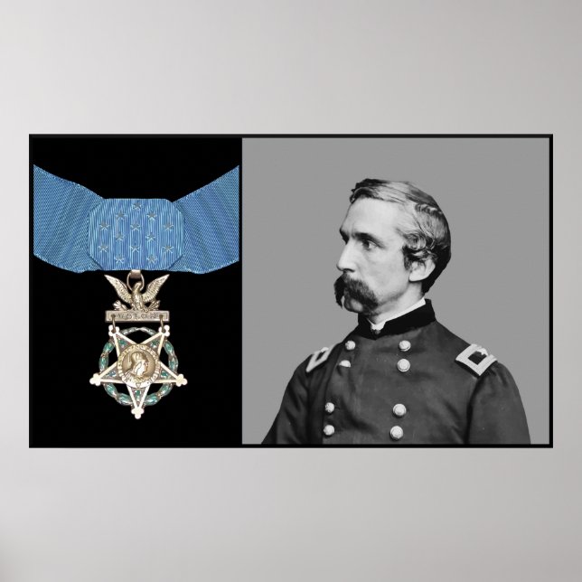 Pôster J.L. Chamberlain e a Medalha de Honra (Frente)