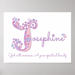 Poster J para Josephine, nome inicial da arte de rabiscar