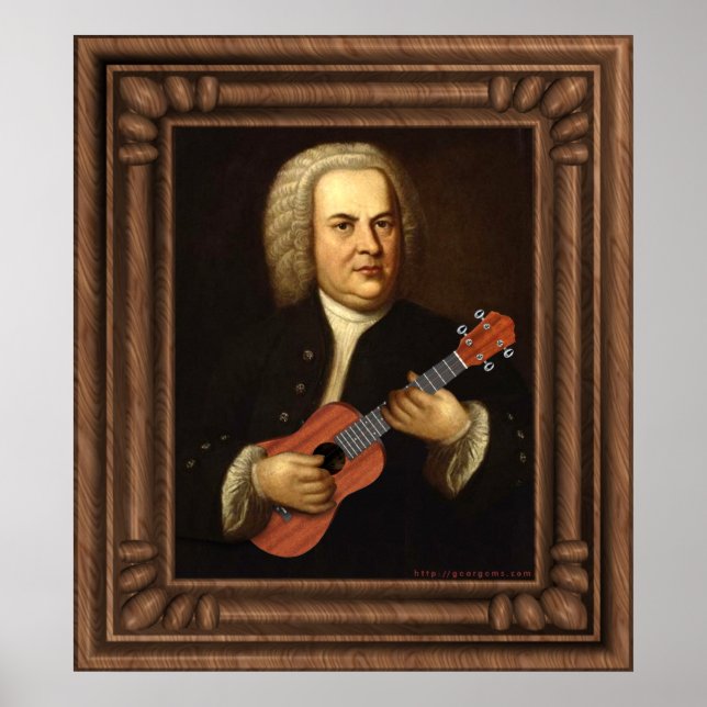 Pôster J.S. Bach em Uke (Frente)