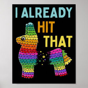Poster Já Acertei No Partido Pinata Cinco De Mayo
