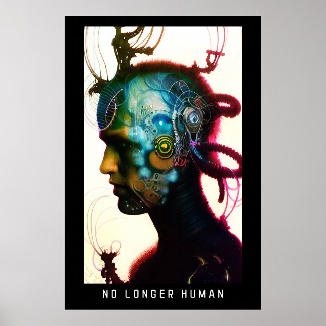 Poster Já Não é Humano (Frente)
