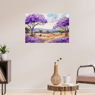 Poster Jacarandá do Upcountry Maui