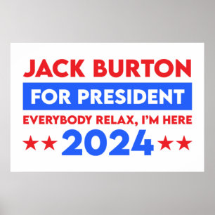 Poster Jack Burton Para Presidente 2024
