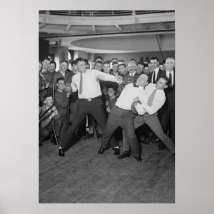Poster Jack Dempsey, Houdini e Benny Leonard