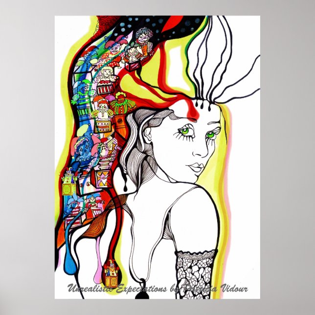 Pôster Jack in the box Girl Portrait (Frente)