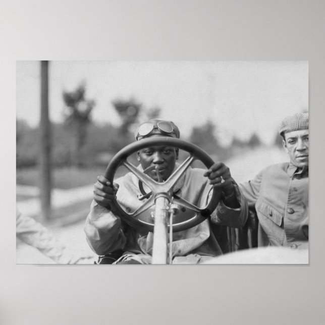 Poster Jack Johnson Dirigindo Seu Tomate Flyer (Frente)