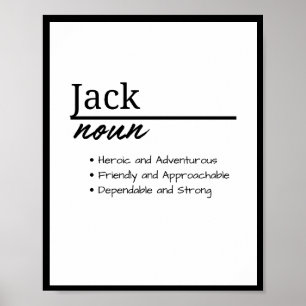 Poster Jack, Menino Definição de Nome Personalizado