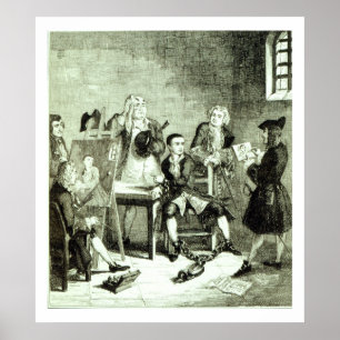 Poster Jack na divisão de Newgate que tem retratos