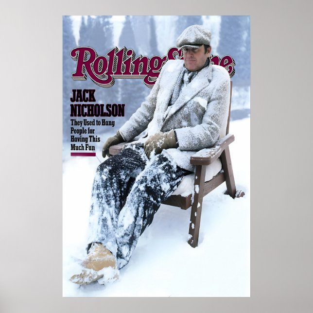 Poster Jack Nicholson 1981 Rolling Stone Magazine Cover (Frente)