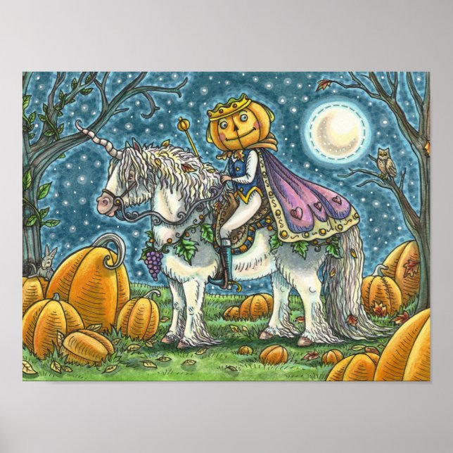 POSTER JACK O LANTERN PRINCE EM SUA MÁGICA UNICORN PONY (Frente)