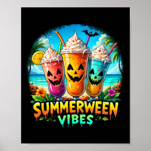 Poster Jack-o-lantern Summerentre Vibes Skeleton Summer W