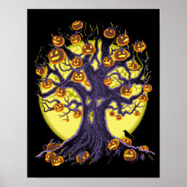 Poster Jack O'Lantern Tree