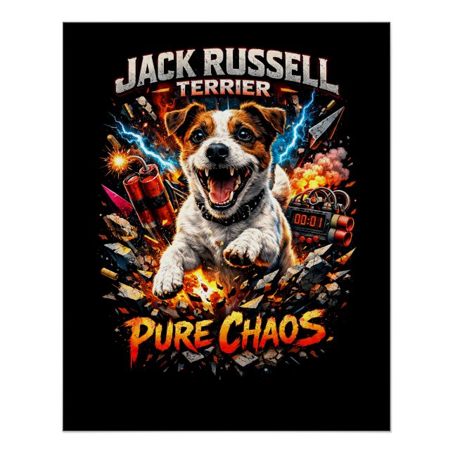 Pôster Jack Russell Terrier (Frente)