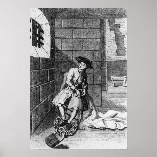 Poster Jack Shepperd na prisão Newgate, 1724 (Frente)