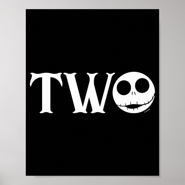 Poster Jack Skellington First Birthday Two Baby  (Frente)