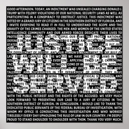 Poster Jack Smith Anti Trump Indicativo Político Citação