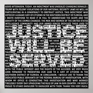 Poster Jack Smith Anti Trump Indicativo Político Citação