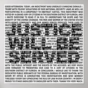 Poster Jack Smith Anti Trump Indicativo Político Citação 