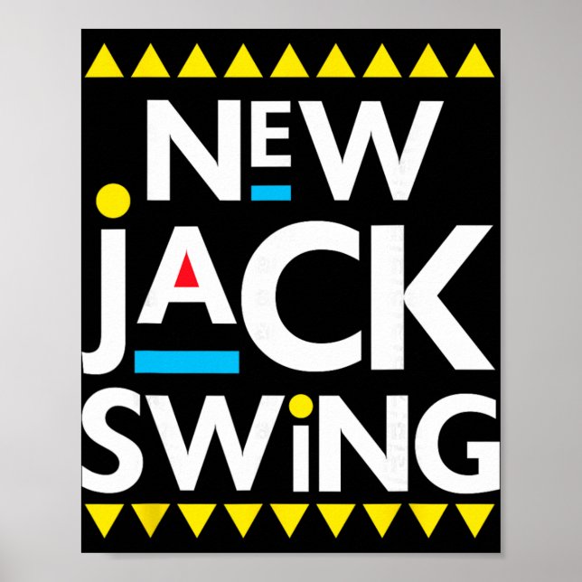 Poster Jack Swing anos 90 R&amp;b Hip Hop  (Frente)