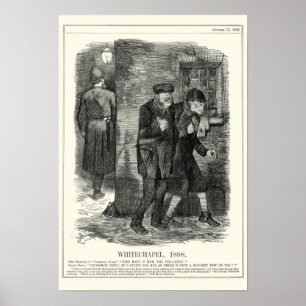 Poster Jack the Ripper - Whitechapel, 1888