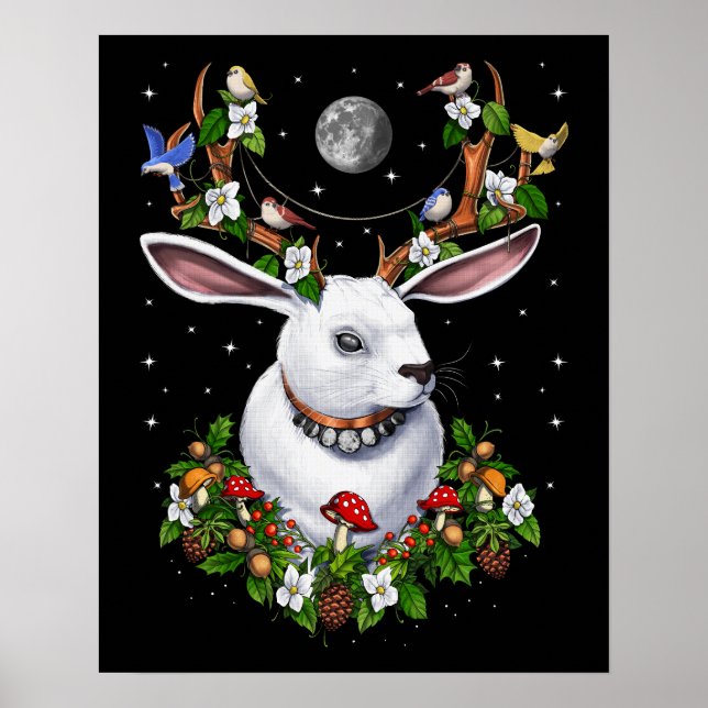 Poster Jackalope Rabbit (Frente)