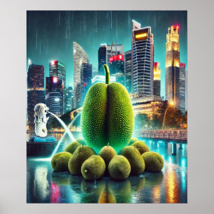 Poster Jackfruta na Baía de Marina - Cena Icônica de Sing