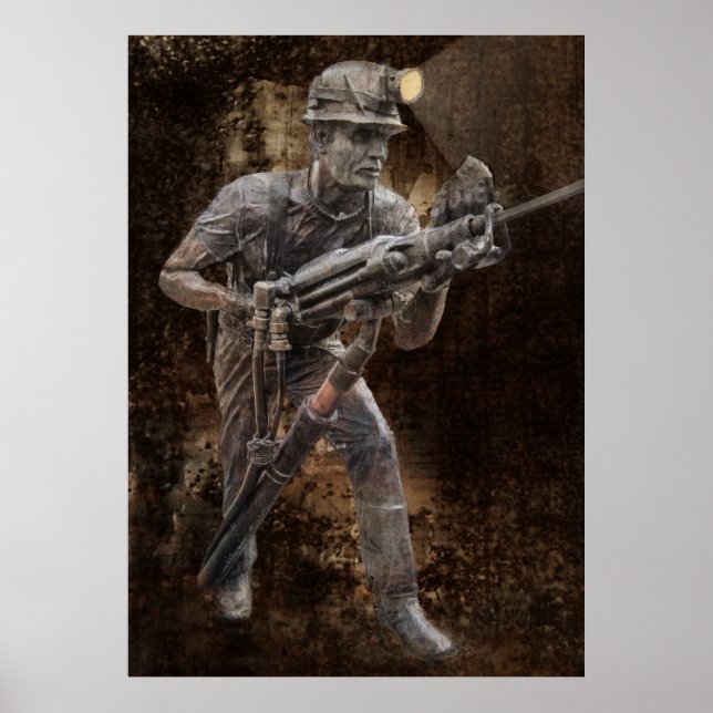 Poster JACKLEG DRILLING by MINER (Frente)