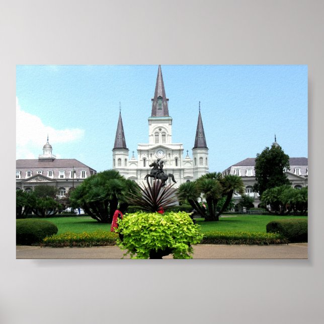 Poster Jackson Square, Nova Orleans (Frente)