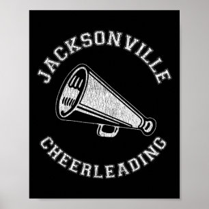 Poster Jacksonville Cheer Angustiado Retro Anos 90 Cheerl
