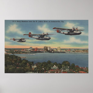 Pôster Jacksonville, FL - bombardeiros do marinho sobre