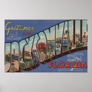Poster Jacksonville, Florida - grandes cenas da letra