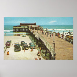 Poster Jacksonville, Flórida PIER, 1960
