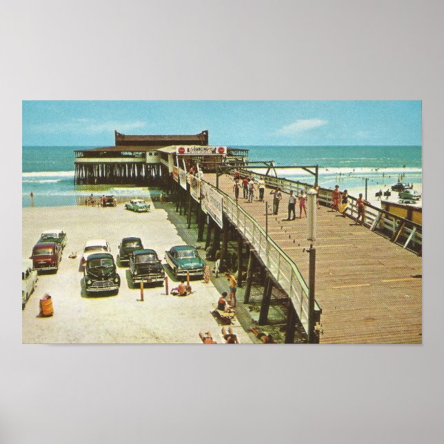 Poster Jacksonville, Flórida PIER, 1960 (Frente)