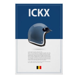 Pôster Jacky Ickx Helmet