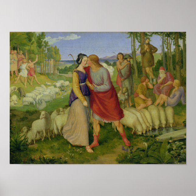 Pôster Jacob Conhece Rachel, 1827 (Frente)